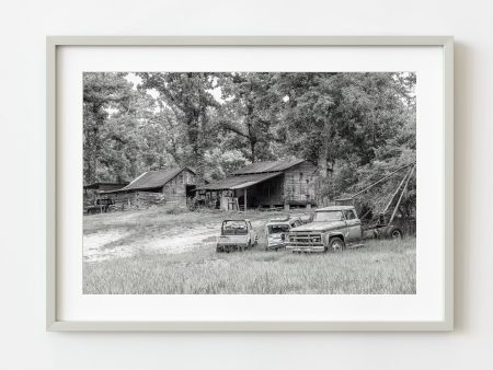 Old rural home with abandoned vehicles | Wall Art Sale