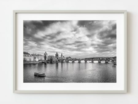 Charles Bridge iconic landmark center of Prague | Wall Art Online