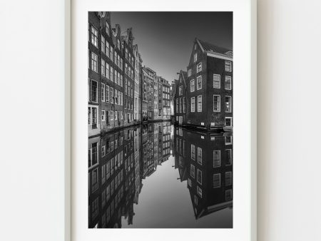 Amsterdam architecture mirrored in water | Wall Art Sale