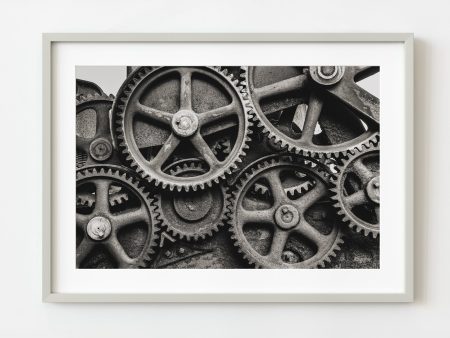 19th Century Machinery Gears  | Wall Art For Discount