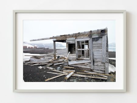 Abandoned Antarctic Cabin at Whalers Bay Station Amidst Untamed Nature Discount