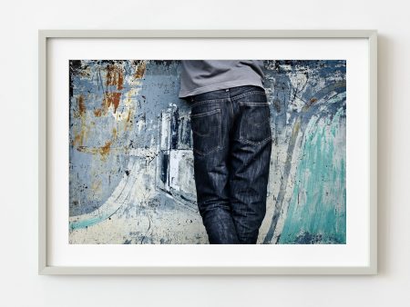 Young man standing at a market stand | Wall Art Online Sale