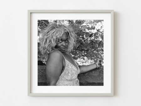 Woman wearing a wig poses in New York City | Wall Art Online Sale