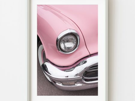 Pink Oldsmobile Super 88 Holiday Coupe car 1956 | Wall Art Hot on Sale